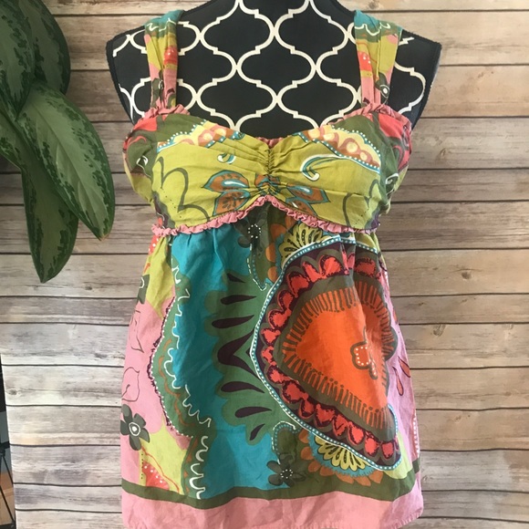 Forever 21 Tops - Forever 21 • Bright printed tank